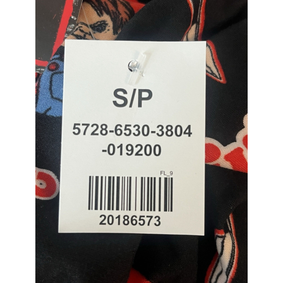 Chucky Pajama Lounge Pants Mens Size Small Black Red - Picture 7 of 10